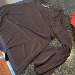 Chico's Brown Long Sleeve Top